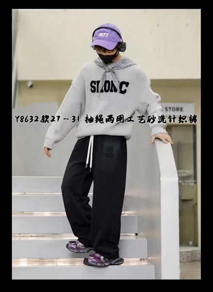 Штаны спорт Major (27-31) Y8632 black (деми)