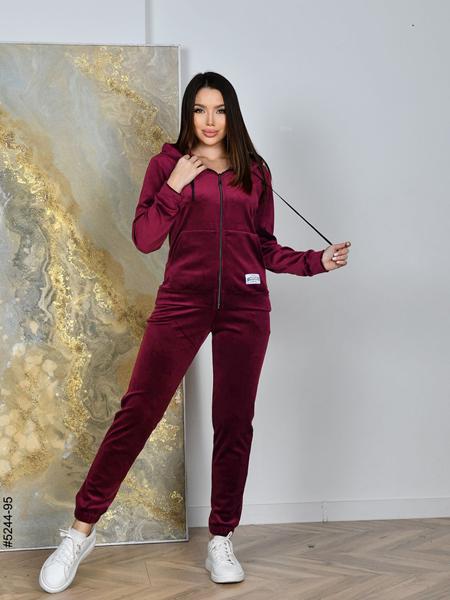 Костюм спорт OdesaOpt (44-52) 5244-95 wine (деми)