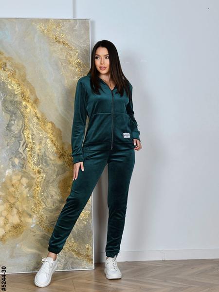 Костюм спорт OdesaOpt (44-52) 5244-30 green (деми)