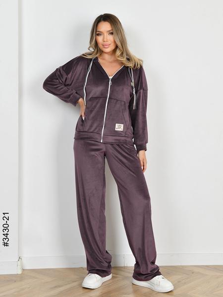 Костюм спорт OdesaOpt (44-48) 3430-21 brown (деми)