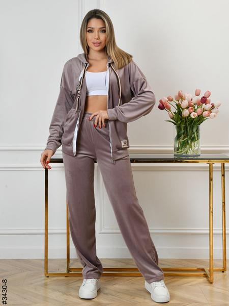 Костюм спорт OdesaOpt (44-48) 3430-8 beige (деми)