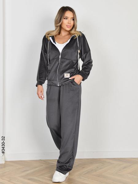 Костюм спорт OdesaOpt (44-48) 3430-32 grey (деми)