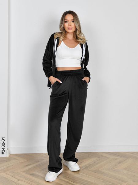 Костюм спорт OdesaOpt (44-48) 3430-31 black (деми)