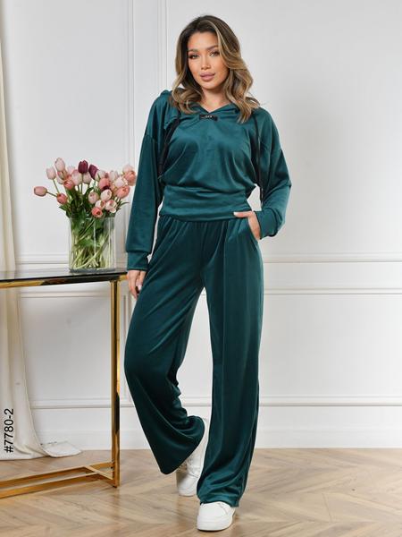 Костюм спорт OdesaOpt (44-50) 7780-2 green (деми)