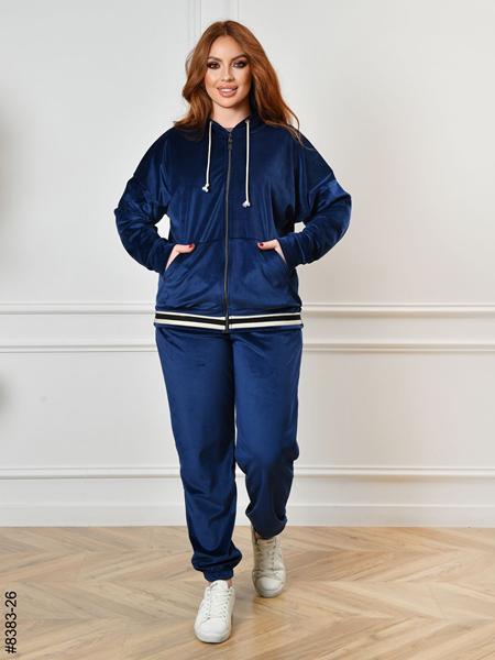 Костюм спорт OdesaOpt (48-54) 8383-26 blue (деми)