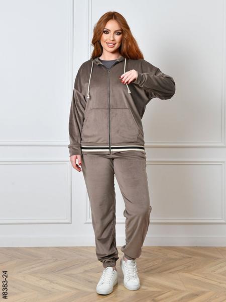 Костюм спорт OdesaOpt (48-54) 8383-24 beige (деми)