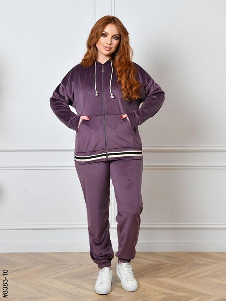 Костюм спорт OdesaOpt (48-54) 8383-10 purple (деми)