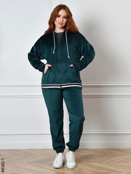 Костюм спорт OdesaOpt (48-54) 8383-1 green (деми)