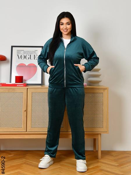 Костюм спорт OdesaOpt (48-52) 4590-2 green (деми)