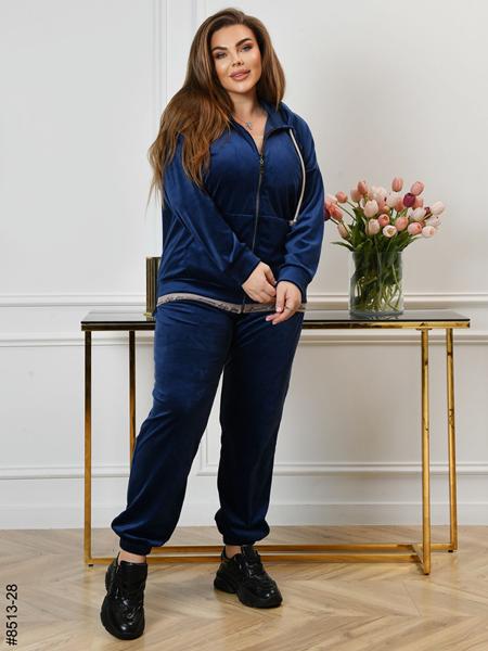 Костюм спорт OdesaOpt (56-62) 8513-28 navy (деми)