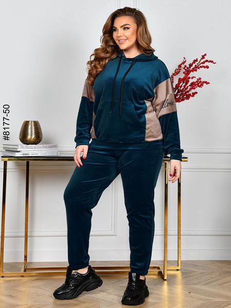 Костюм спорт OdesaOpt (54-60) 8177-50 green (деми)