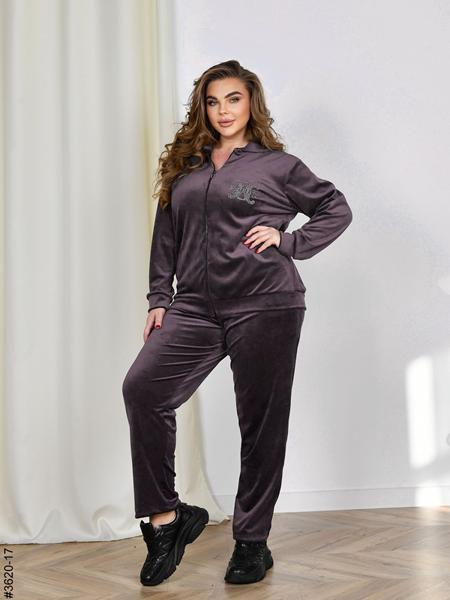 Костюм спорт OdesaOpt (54-58) 3620-17 brown (деми)