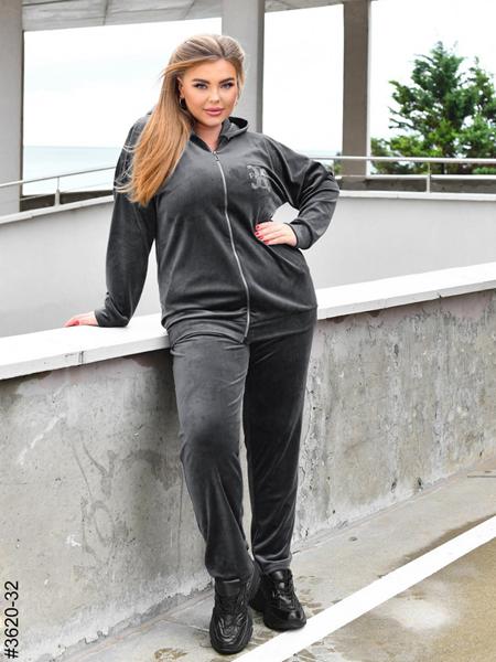 Костюм спорт OdesaOpt (54-58) 3620-32 grey (деми)