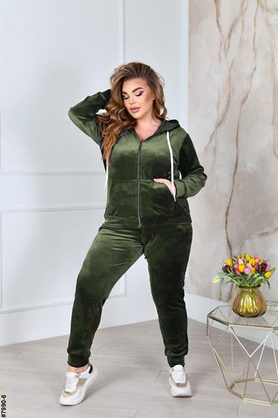 Костюм спорт OdesaOpt (54-60) 7990-6 khaki (деми)