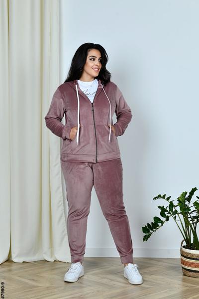 Костюм спорт OdesaOpt (54-60) 7990-9 powder (деми)