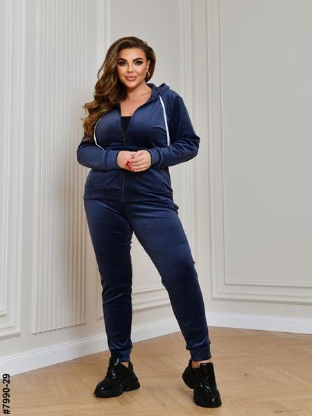 Костюм спорт OdesaOpt (54-60) 7990-29 navy (деми)