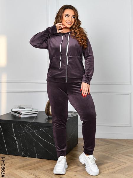 Костюм спорт OdesaOpt (54-60) 7990-41 brown (деми)