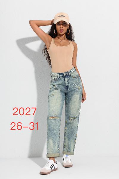 Джинсы NewJeans (26-31) 2027 l.blue (деми)