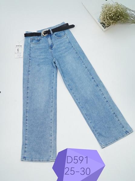 Джинсы NewJeans (25-30) D591 l.blue (деми)