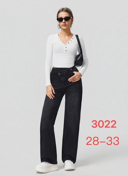 Джинсы NewJeans (28-33) 3022 black (деми)