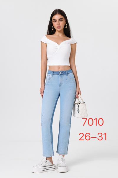 Джинсы NewJeans (26-31) 7010 l.blue (деми)