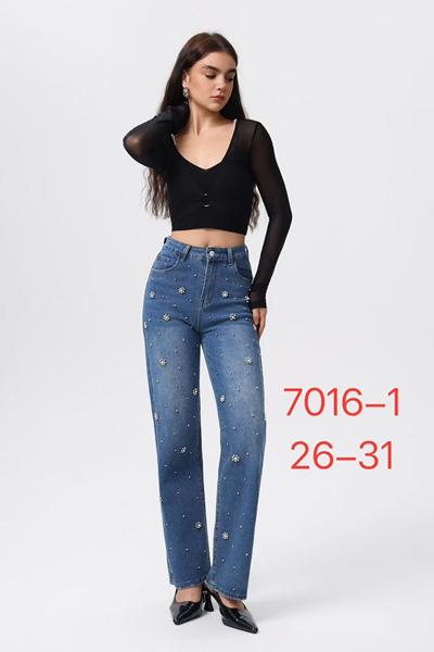 Джинсы NewJeans (26-31) 7016-1 blue (деми)