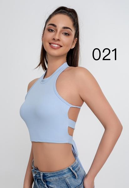 Майка NewJeans (S-XL) J0021 l.blue (лето)