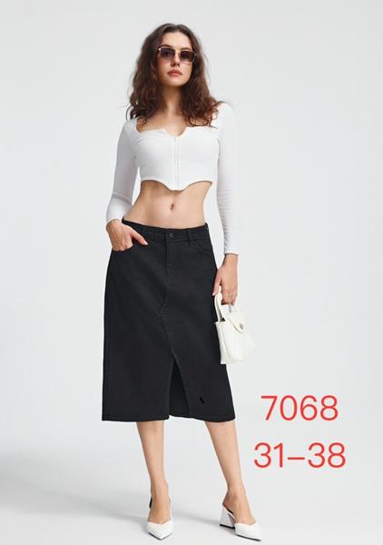Юбка NewJeans (31-38) 7068 black (лето)
