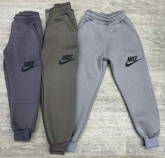 Штаны спорт MirWear kids (5-8) NW190-1001-1 l.grey-black (зима)