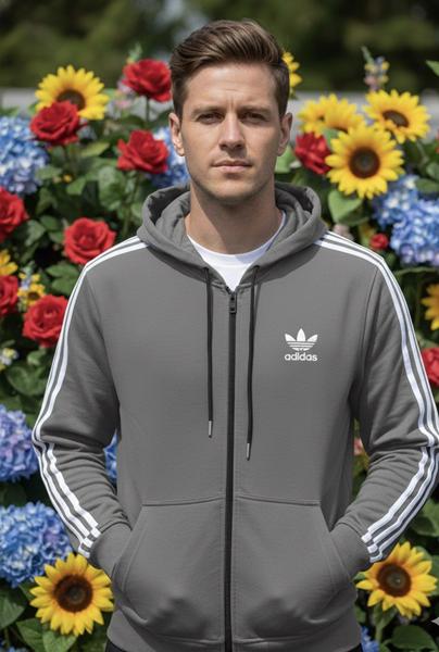 Кофта спорт Zalov (46-54) ZW1168 grey (деми)