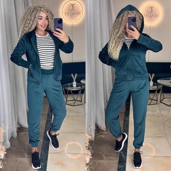 Костюм спорт Sofi Cor (42-50) 6047 green (деми)