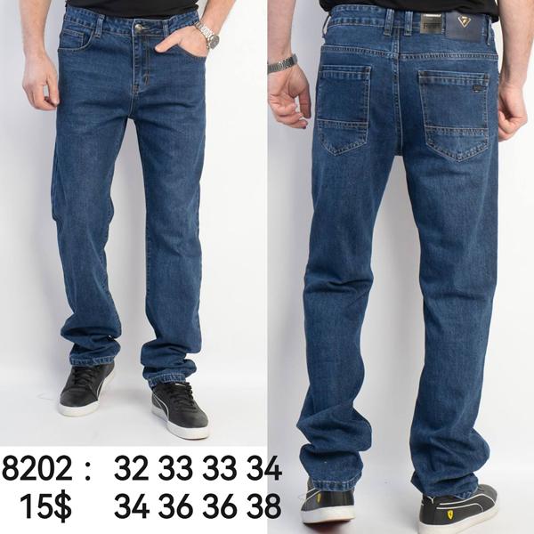 Джинсы God Baron (32-38) 8202 blue (деми)