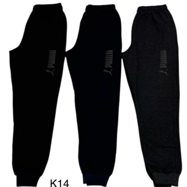 Штаны спорт TRAN (46-54) K14 black (деми)