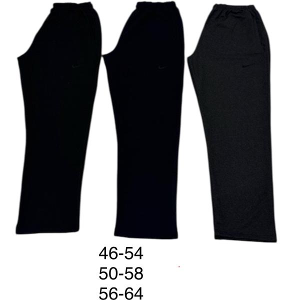 Штаны спорт TRAN (46-54) TR740 black (деми)