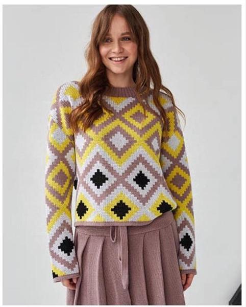 Свитер LiZa Brend (42-48) 1101 beige (зима)