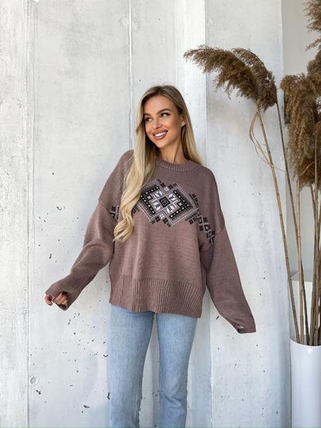 Свитер LiZa Brend (44-52) 1103 beige (зима)