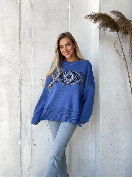 Свитер LiZa Brend (44-52) 1103 blue (зима)