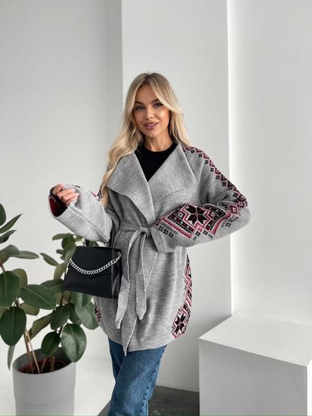 Кардиган LiZa Brend (44-50) 1104 grey (деми)