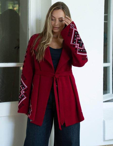 Кардиган LiZa Brend (44-50) 1104 red (деми)