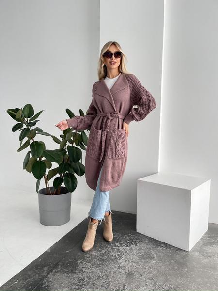 Кардиган LiZa Brend (42-52) 1105 brown (деми)