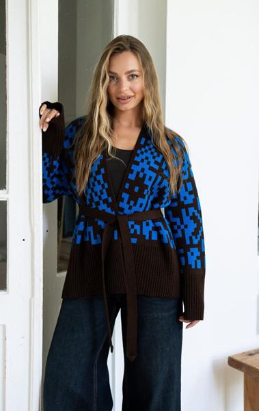 Кардиган LiZa Brend (42-50) 1111 brown (деми)