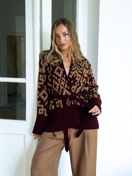 Кардиган LiZa Brend (42-50) 1111 wine (деми)