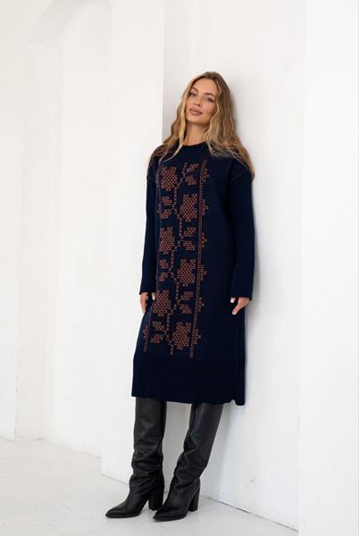 Платье LiZa Brend (44-56) 1112 navy (зима)