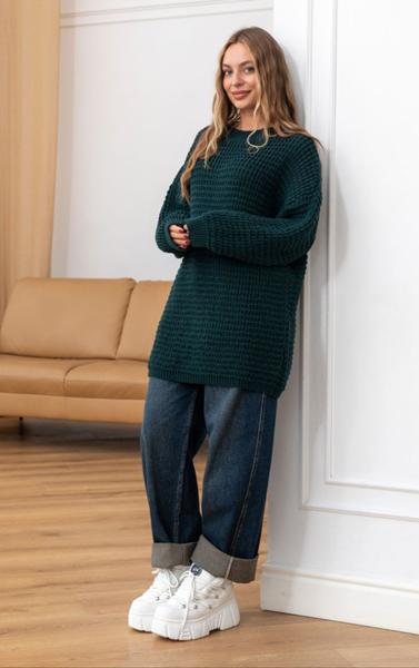 Свитер LiZa Brend (46-60) 1115 green (зима)