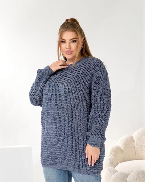 Свитер LiZa Brend (46-60) 1115 grey (зима)