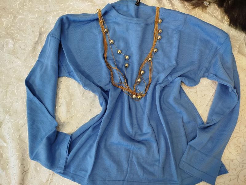 Свитер LiZa Brend (46-50) 5833 l.blue (деми)