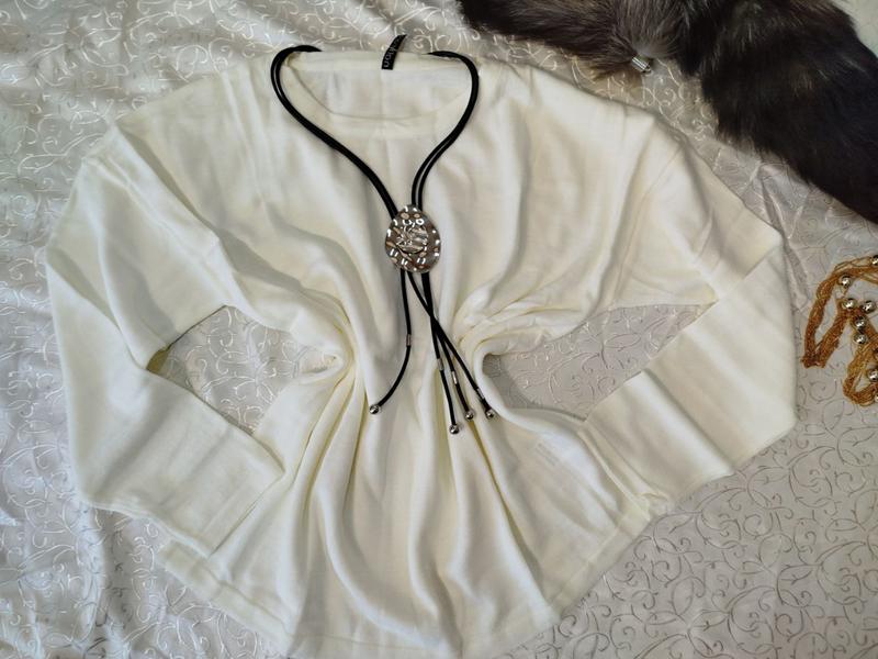 Свитер LiZa Brend (46-50) 5833 white (деми)