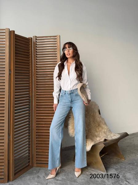 Джинсы Jeans Style (34-40) 2003-1576 l.blue (деми)