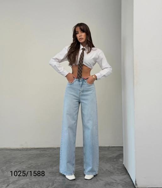 Джинсы Jeans Style (34-40) 1025-1588 l.blue (деми)