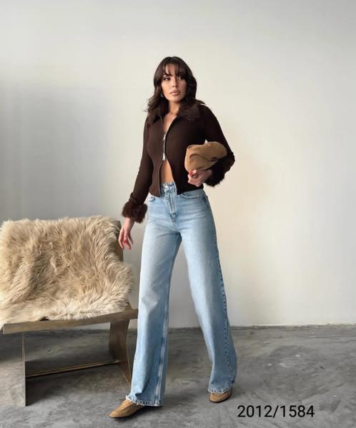 Джинсы Jeans Style (34-40) 2012-1584 l.blue (деми)